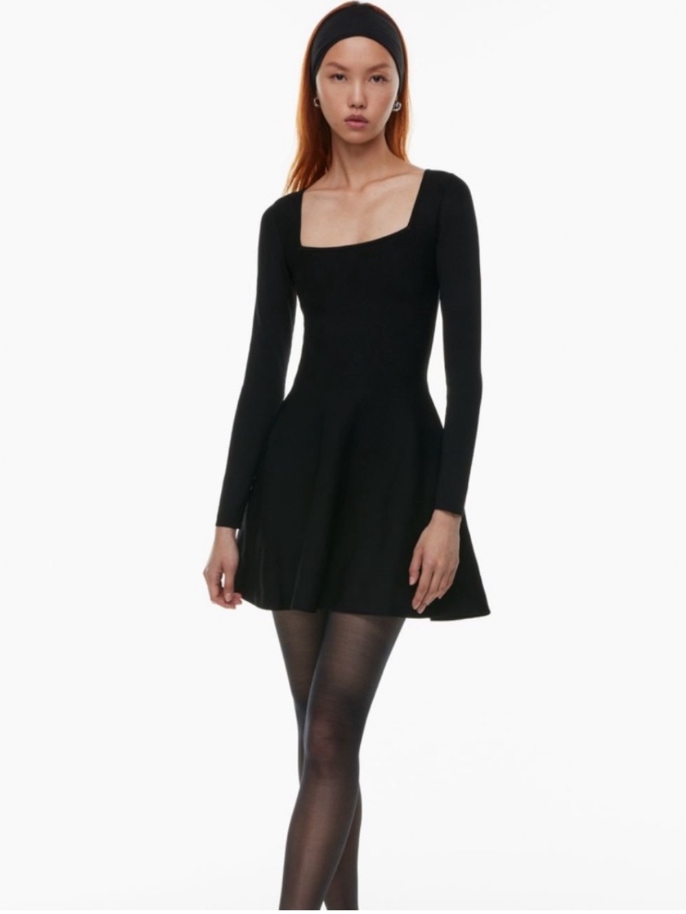 Aritzia Babaton Sculpt Knit Applause Dress Black Size Medium